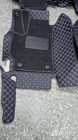 3D Автоковрики из премиум экокожи Фольксваген поло