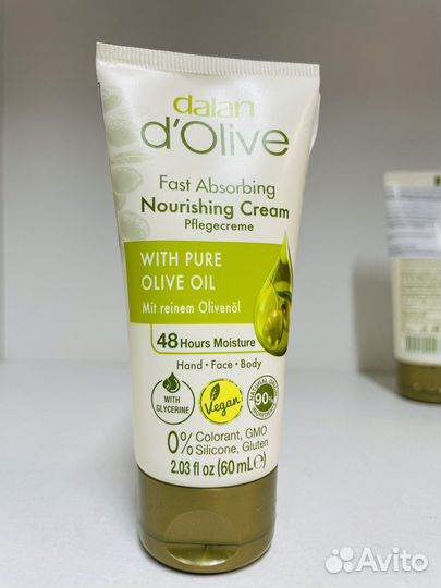 Крем для лица, тела и рук оливковый dalan Турция