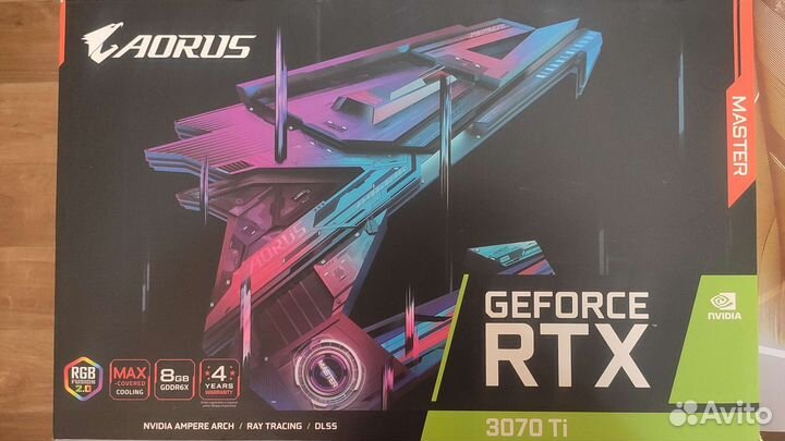 Видеокарта gigabyte RTX 3070 Ti aorus master