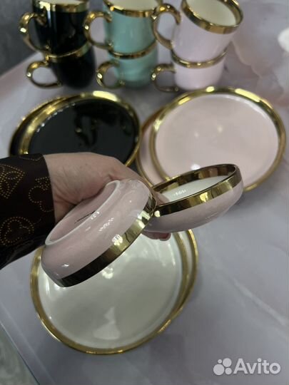 Сервиз столовый тарелки чашки на 6 персон