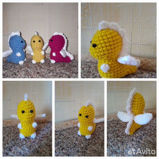 Дракончики вязаные