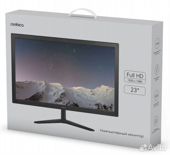 Новый монитор rombica 23 дюйма