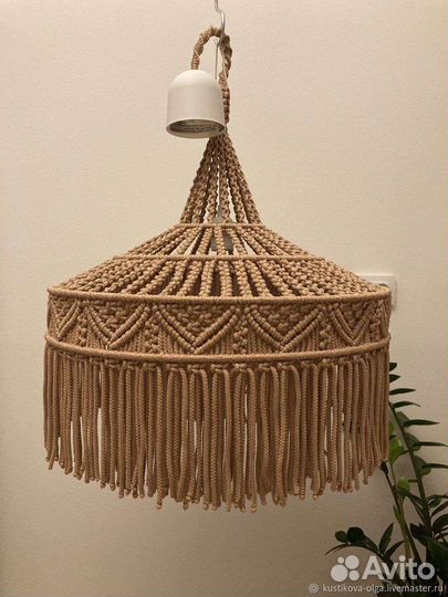 Абажур в технике макраме