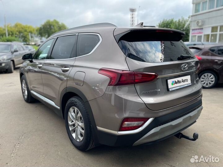 Hyundai Santa Fe 2.2 AT, 2019, 111 000 км