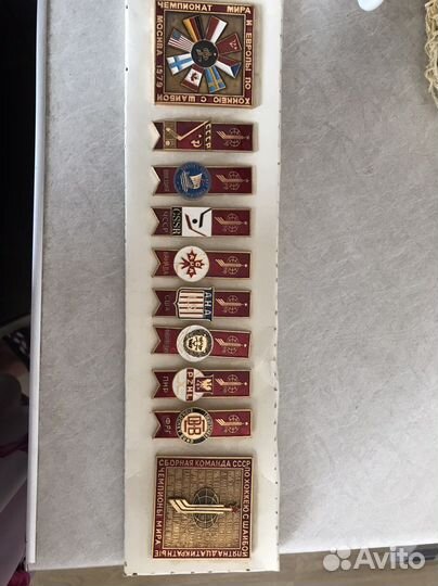 Набор значков Хоккей