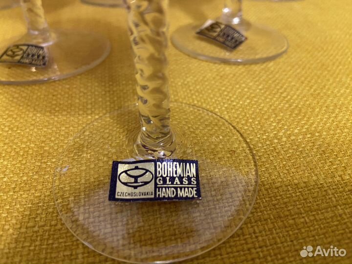 Фужеры хрусталь Богемия Чехословакия 1983