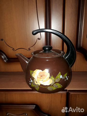Чайник эмалированный новый