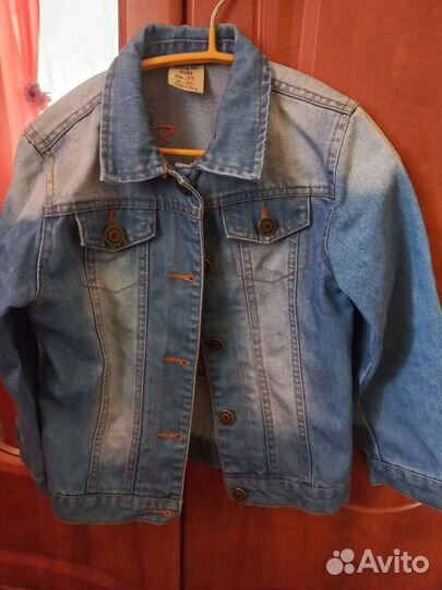 Джинсовая куртка для девочки 120