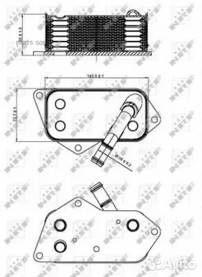 NRF 31277 Радиатор маслянный