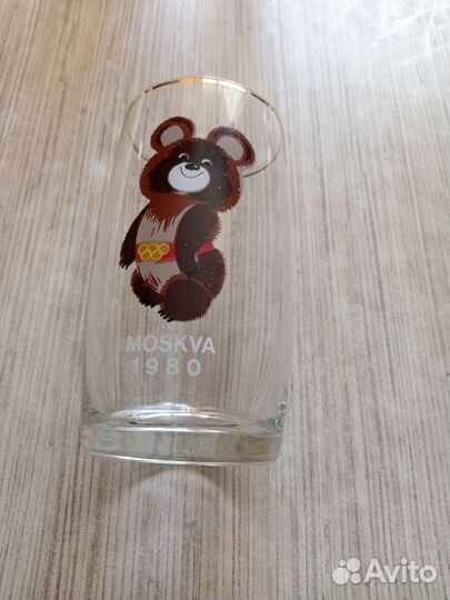 Фужеры СССР олимпийские мишки Москва 1980