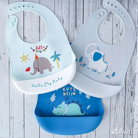 Силиконовые нагрудники /слюнявчики