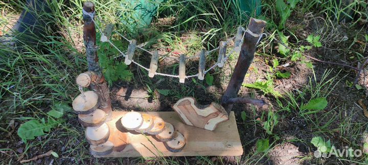 Игровой стенд для попугая