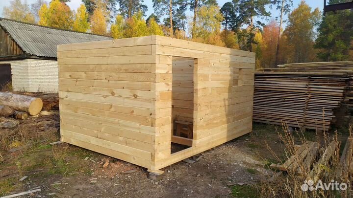 Срубы бань строганные с комплектацией