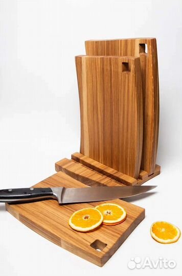 Набор разделочных досок из Дуба на подставке