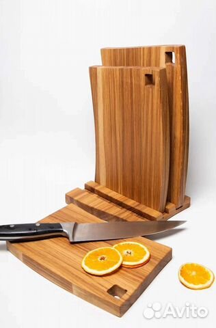 Набор разделочных досок из Дуба на подставке