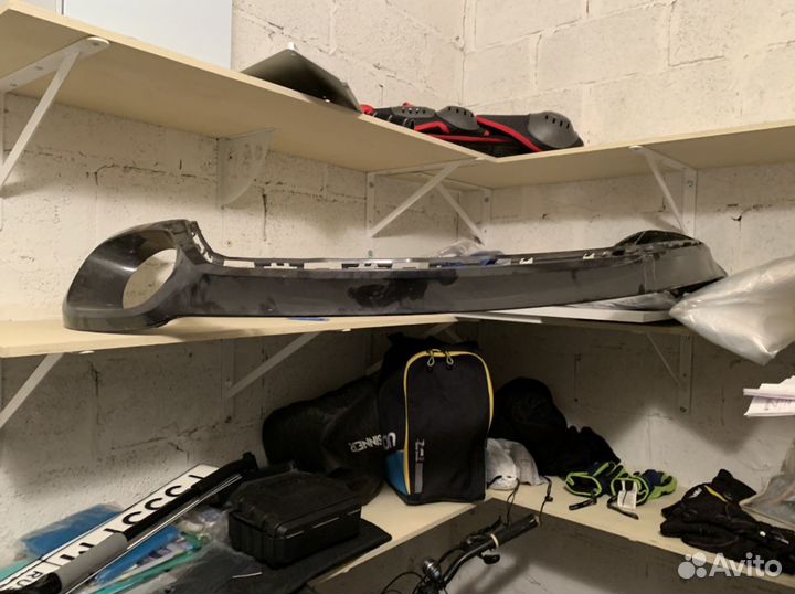 Bmw x6 f16 юбка накладка заднего бампера