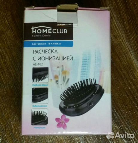 Расческа-массажер с функцией ионизации Homeclub