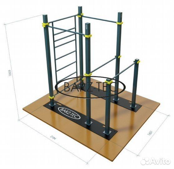 Мобильная Воркаут Площадка Kenguru.Pro (Bar-ztec)