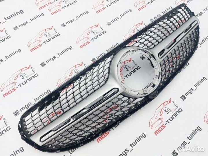 Решетка GLC-Class X253 Не AMG Diamond Silver 2019+
