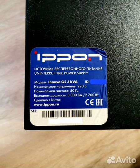 Источник бесперебойного питания Ippon Innova G2