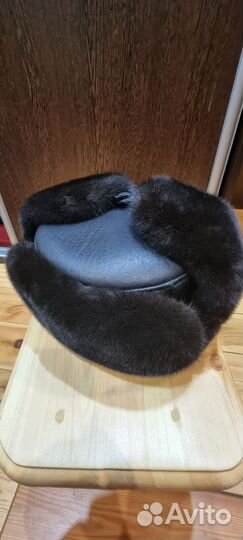 Норковая шапка мужская 60 размер