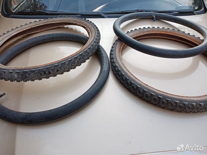 Покрышки с камерами от велосипеда