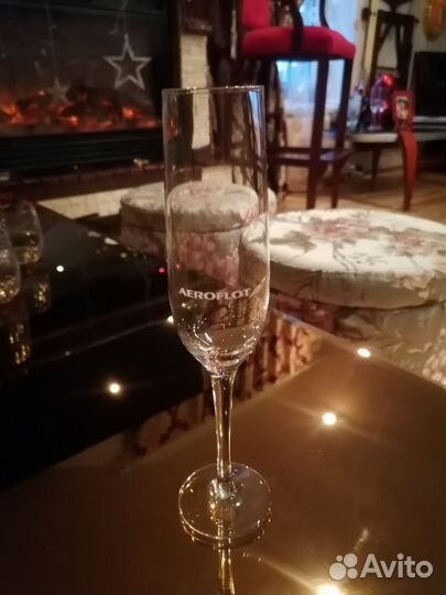 Бокалы для шампанского aeroflot