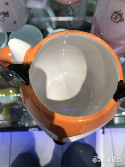 Кружка фигурная подарочная панда лиса единорог