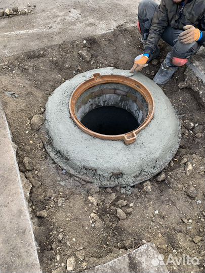 Установка септика под ключ, выгребной ямы