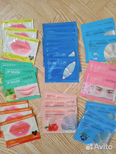 Тканевые маски, патчи и маски для губ