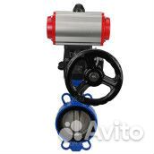 Затвор дисковый поворотный DN.ru WCB-316L-viton Ду125 Ру16, корпус - углеродистая сталь WCB, диск