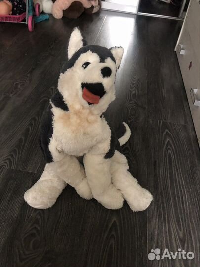 Мягкая игрушечня собака Хаски