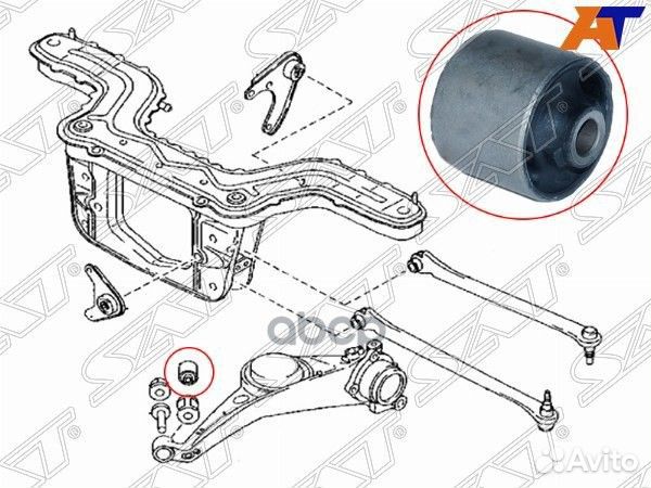 Сайлентблок заднего продольного рычага ford ESC