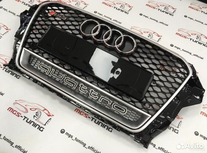 Решетка на Audi A3 в стиле RS3 12-16гг. дизайн 1