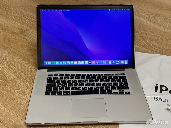 Macbook Pro 15 Retina 2015 Идеал + Windows 10