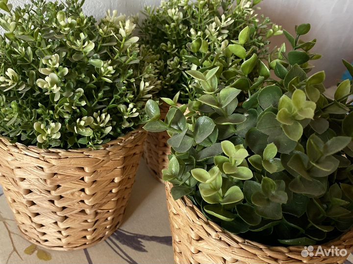 Искусивенный цветок Икея для интерьера (без кашпо)