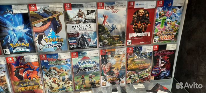Картриджи для nintendo switch\обмен\продажа\прокат