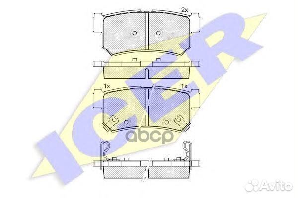 Колодки торм. дисковые 181646 Icer