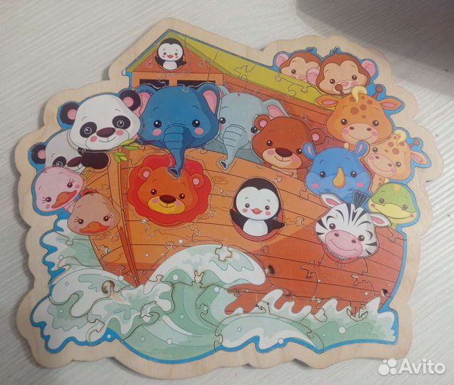 Деревянные пазлы и магнитная рыбалка