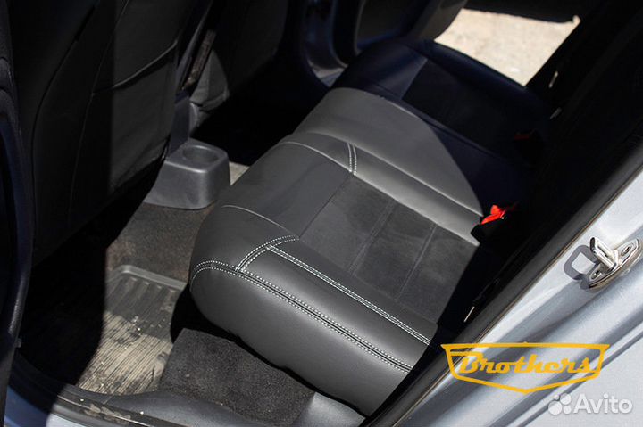 Чехлы уровня перетяжки для Skoda Fabia 2 (07-14г)