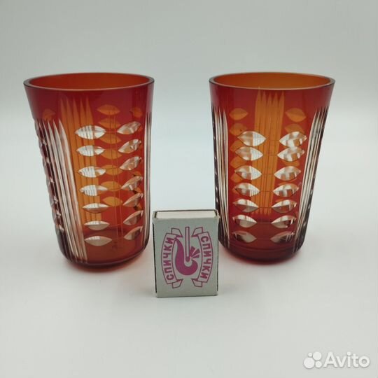 Хрусталь.Рубиновое стекло. Винтаж