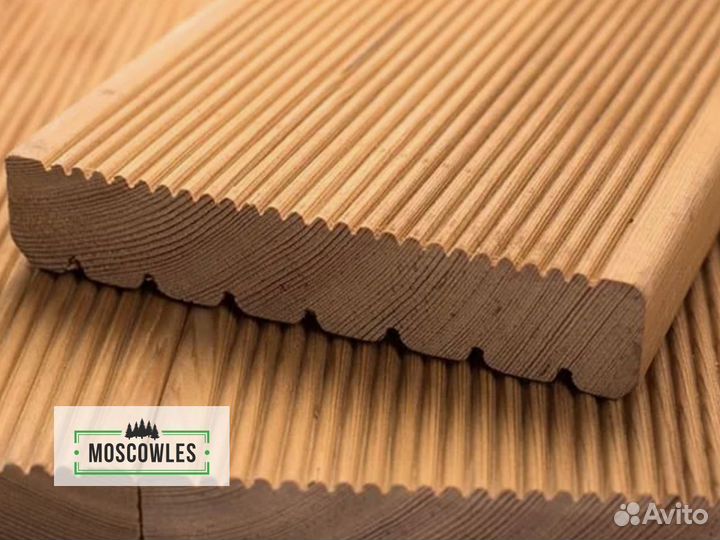 Террасная доска вельвет из лиственницы