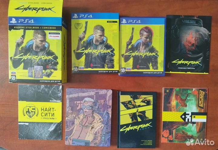 Cyberpunk 2077 ps4 издание steelbook + comicbook