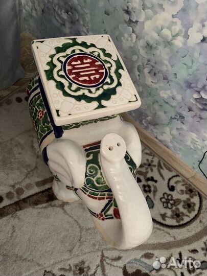 Слон керамический подставка под цветы