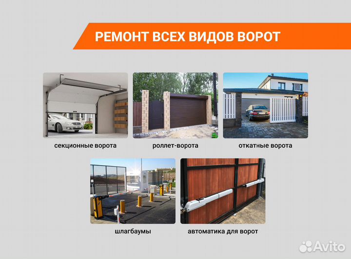 Ремонт секционных ворот