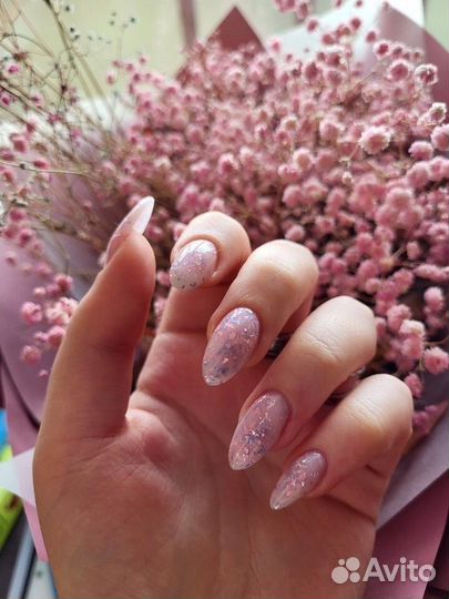 Маникюр/ Модель на наращивание/дизайн