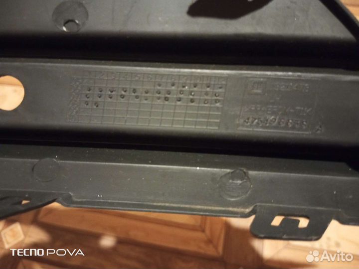 Накладка на решетку бампера Opel corsa