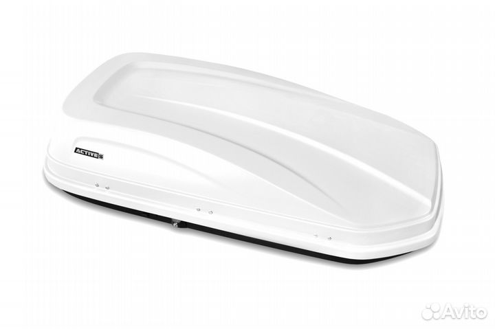 Автобокс багажник на крышу Белый active S 320 л