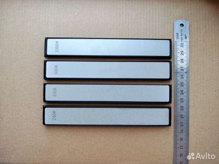 Алмазные бруски 4 штуки набор