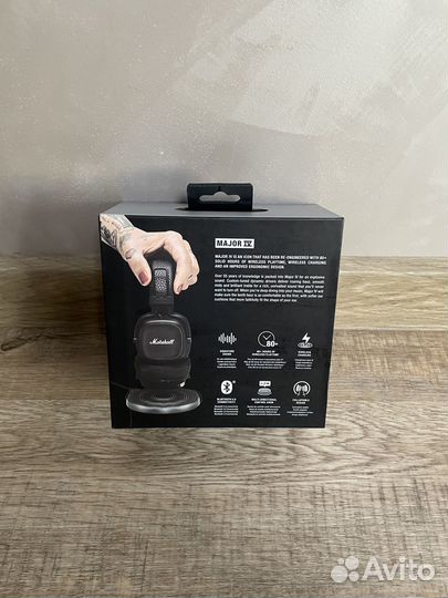 Беспроводные наушники Marshall major IV Black